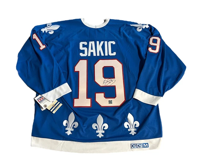 CCM Vintage 1993 Replica Quebec Nordiques Joe Sakic Jersey Mens Size 54