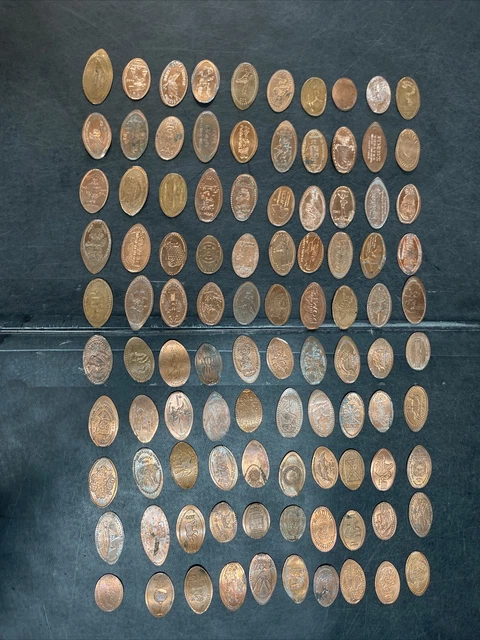 100 Elongated Coins - Lot 251