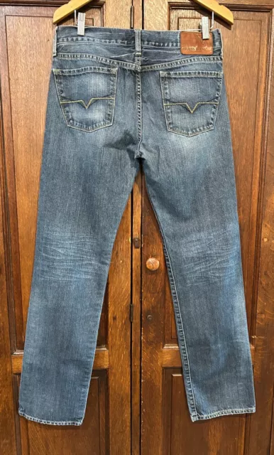 Guess Jeans Lincoln Slim Straight 34X32 Men's Denim Jeans Medium Wash. EUC