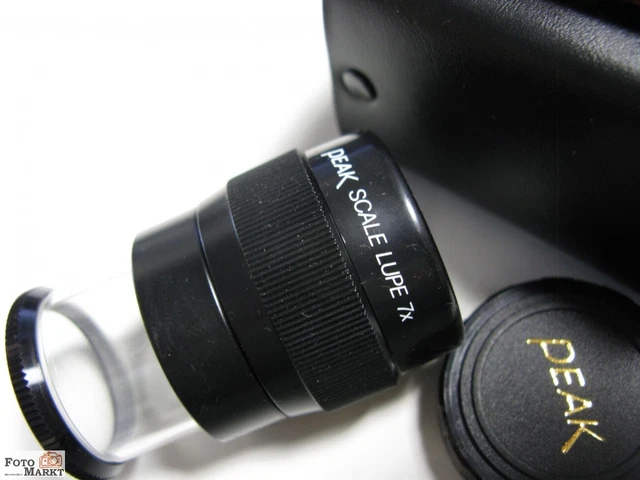 Lupa Peak Scale - Made in Japan - Ampliación 7 veces con escala milimétrica