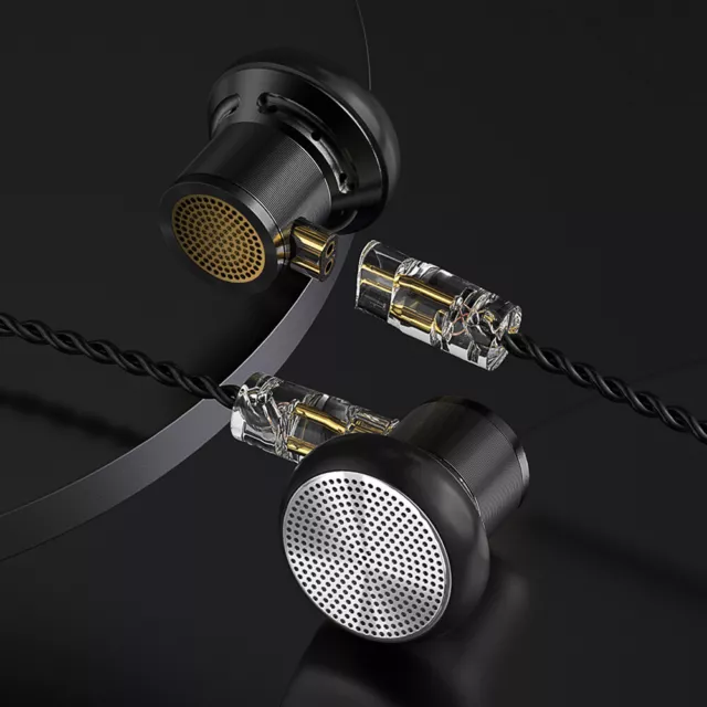 Dynamic Wired Earphone Noise Cancelling HIFI Bass Earbuds (Black without mic)