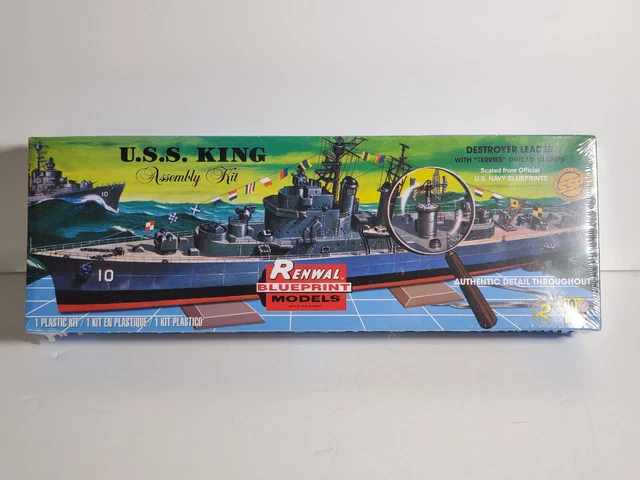U.S.S. King Renewal Blueprint Model Vintage - SEALED