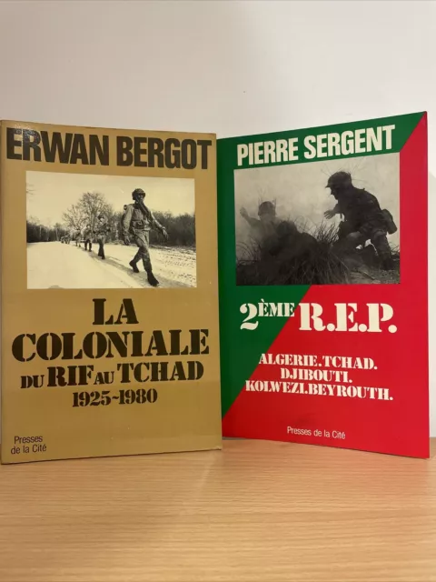 Lot 2 Livres / Histoire Des Guerres Françaises - Tchad Algerie