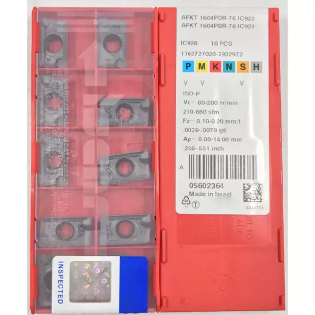 10pcs/Box For APKT1604PDR-76 IC928 CNC Blade