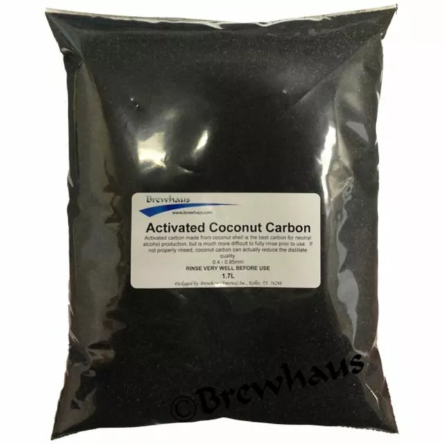 CARBON coconut Activated CHARCOAL alcohol filtering /1LB 10OZ 05-085MM & BEW BAG