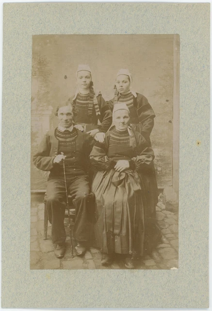 France ou Algérie Ville à identifier Photo Stereo Vintage Citrate c1900