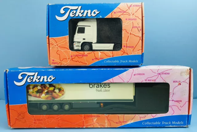 Tekno 1:50 Scale Mercedes Actros 1844 & 'Brakes Fresh Ideas' Thermo King Trailer