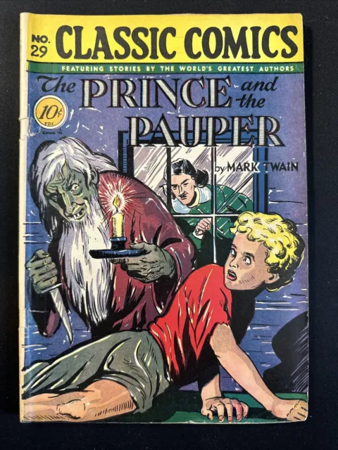 The Prince and The  Pauper #29 Original 1st Ed Classic Illustrated Comics Good