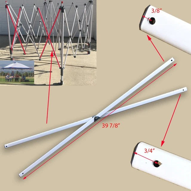 Coleman 12 x 12 Instant Eaved Shelter Canopy 39 7/8" SIDE TRUSS Bars Parts