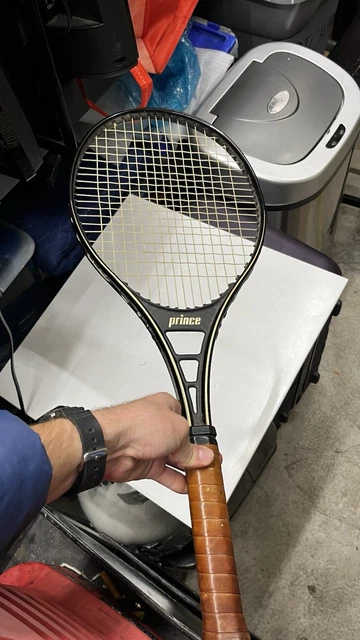 RAQUETTE DE TENNIS VINTAGE PRINCE GRAPHITE PRO SERIES 90 POIGNÉE CUIR 4 1/4 poig