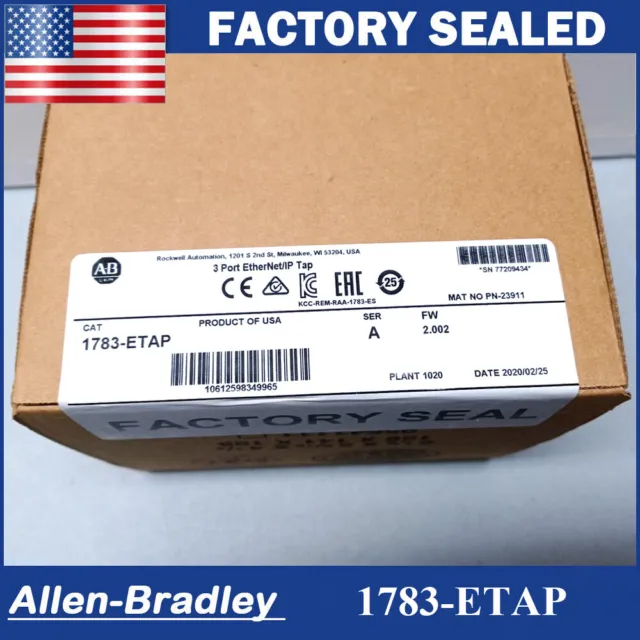 NEW Allen Bradley 1783-ETAP /A Embedded Switch 3 Port Ethernet/IP Tap Module