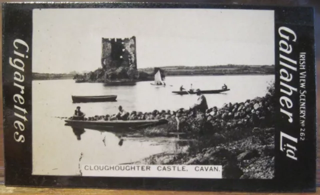 CLOUGHOUGHTER CASTLE Cavan Ireland Cigarette Card GALLAHER IRISH VIEWS 262