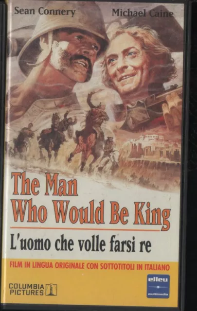 the MAN who WOULD BE KING vhs inglese sottotitolato sean connery,michael caine