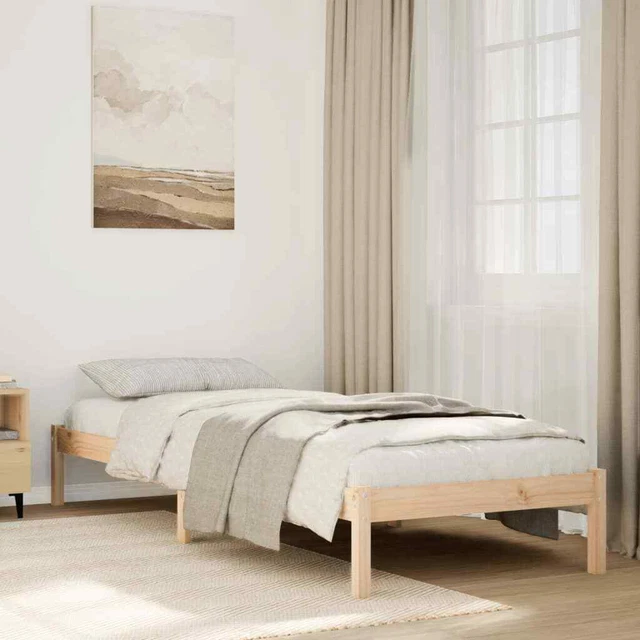 EXTRA LONG BED Frame without Mattress 90x220 cm Solid Wood Pine £138.25