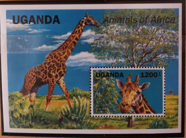 Uganda 1991 Animals of Africa Giraffe Mi B148**