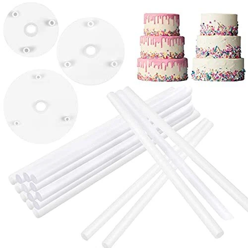 CAKE DOWEL RODS Set 18PCS Cake Dowels for Tiered Cakes, Plastic Cake 19.30 PicClick AU