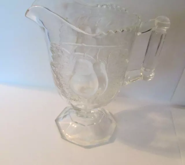 Vintage Baltimore Pear Footed Creamer Jeanette Glass Co.