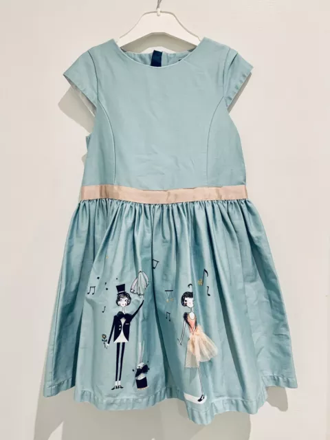 Girls Marks Spencer Autograph Brand Turquoise Dress 5-6 years