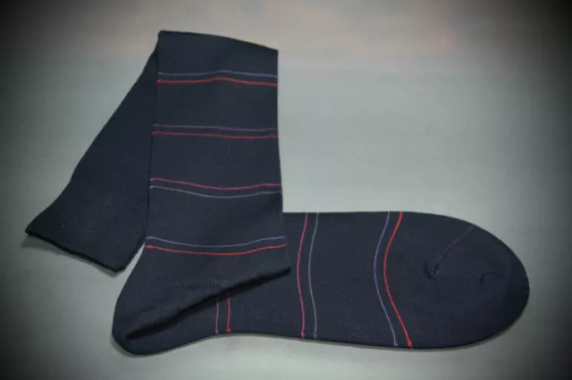 3 Paia Calze Lunghe O Corte Uomo Righe G Chester Moray Socks Man Filo Scozia 2