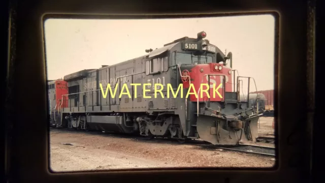 Eo02 Train Engine Locomotive 35Mm Slide Railroad Sp5101 Tyler, Tx 1984