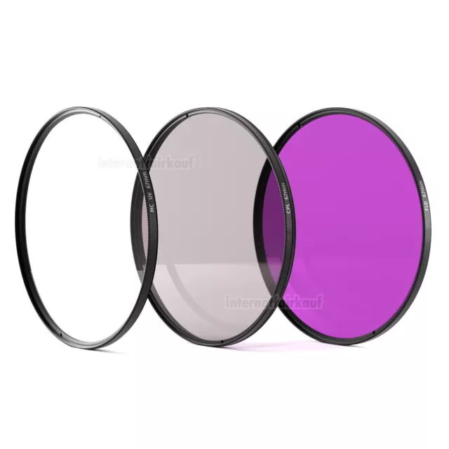 UV + POL + FD Filter Set Filterset passend für Panasonic Lumix FZ2000