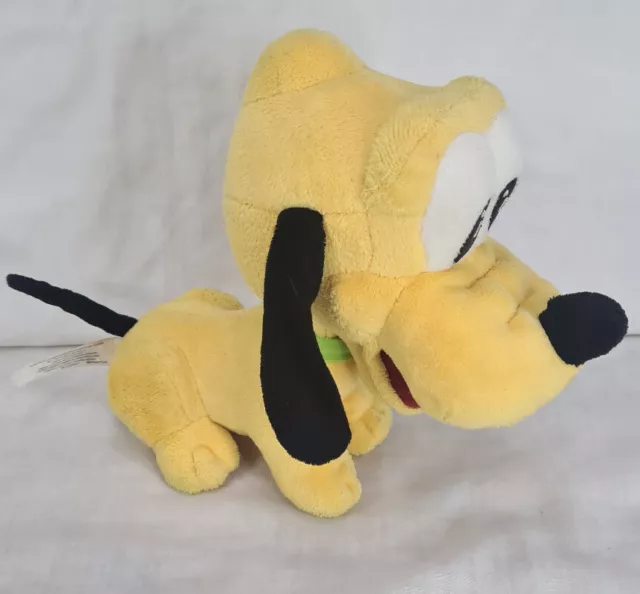 Offizielles Hong Kong Disneyland großer Kopf Pluto 8" Plüsch Hund Stofftier selten