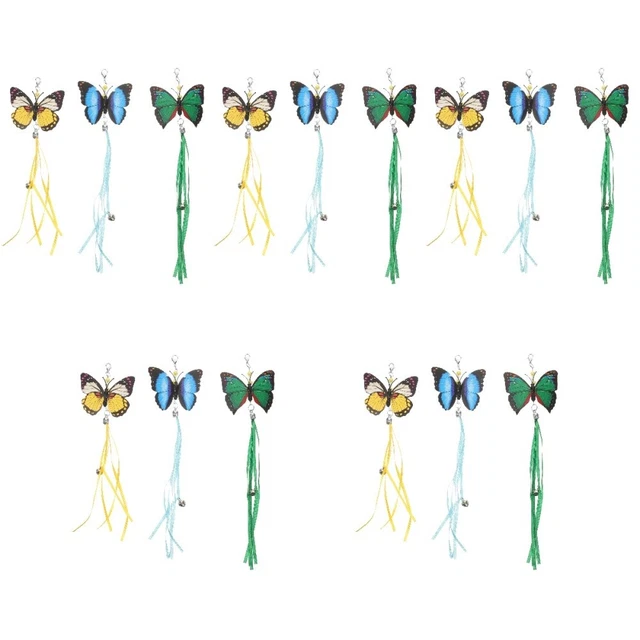 15 pcs Automatic cat wand toys for indoor catss Refills Kitten Wand Attachement