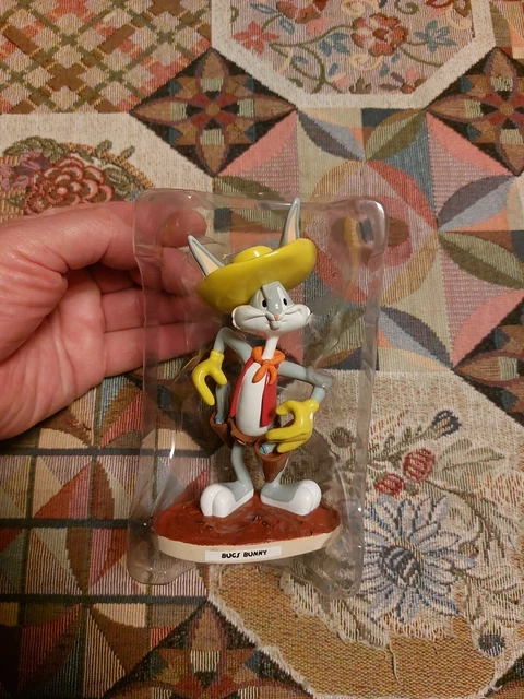 Figurine Bugs Bunny En Cow-boy Looney Tunes Atlas 2003 - Neuf Scellé, 11-14cm