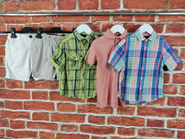 Boys Bundle Age 3-4 Years Next Mantaray Summer Shorts Collared Shirts Polo 104Cm