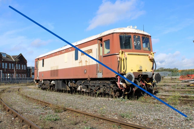 RAILWAY PHOTO CLASS 73 73 101 Eastleigh Works Oct 24 Colour Print 7.5 x ...