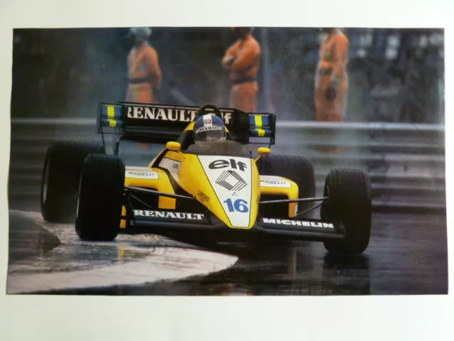 1985 elf Renault John Player F1 Race Car Picture Poster RARE!! Awesome L@@K