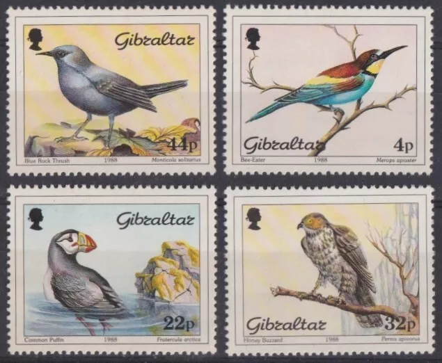 F-Ex43383 Gibraltar Mnh 1988 Bird Aves Pajaros Oiseaux Vögel.