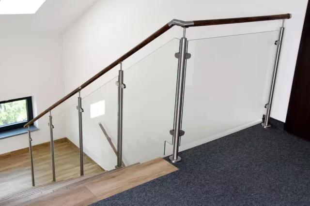 Glasgeländer Treppengeländer Konfigurator Edelstahl V2A Geländer Treppen Balkon 3