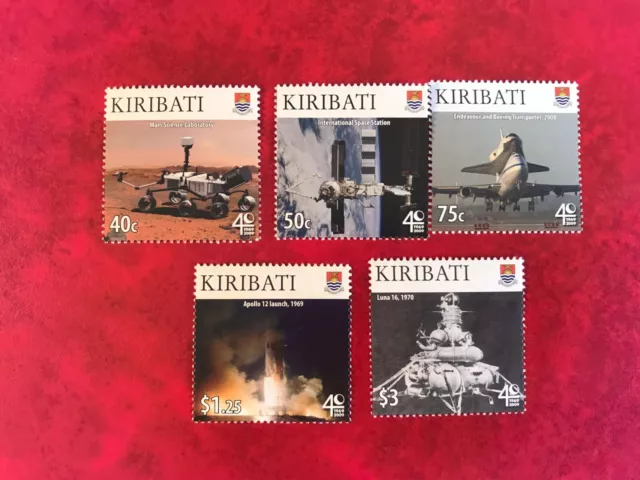 Kiribati 2009 Mnh Space Exploration Astronomy Mars Space Station Apollo Shuttle