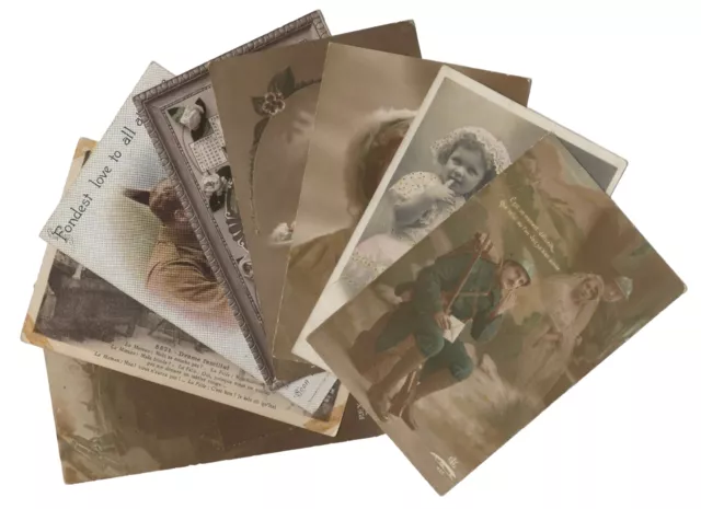 French Photographic Postcards x8 World War I Bulk Lot