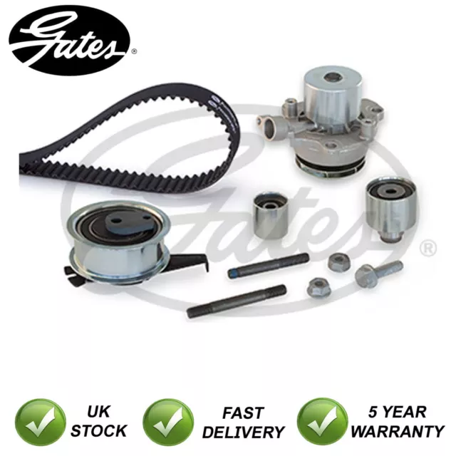 Timing Cam Belt Kit + Water Pump Gates Fits VW Audi Skoda Seat Man