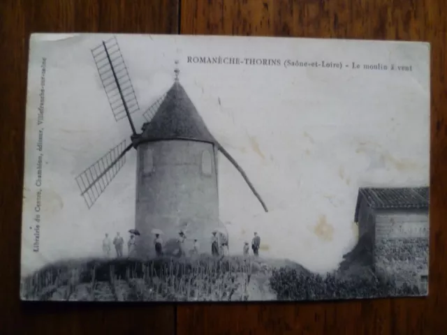 CPA carte postale Romanèche thorins Saône et loire le moulin à  vent