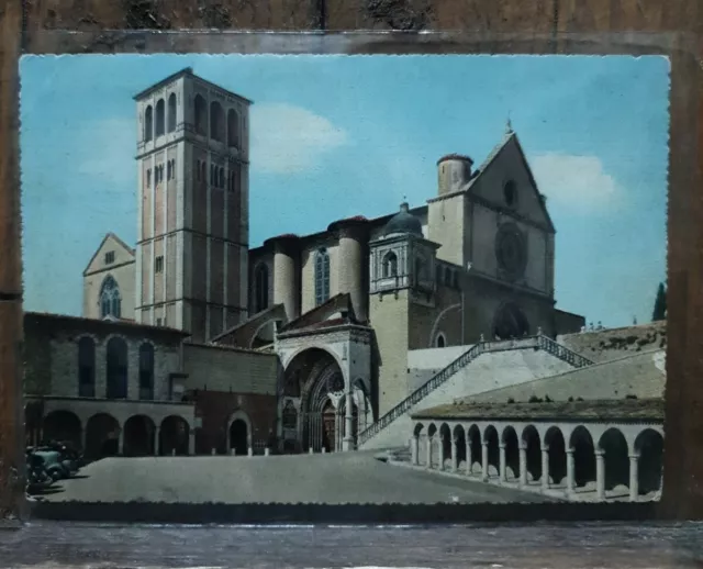 Assisi-Basilica Di San Francesco-Cartolina Post Card-Collezionismo-Storia- A1