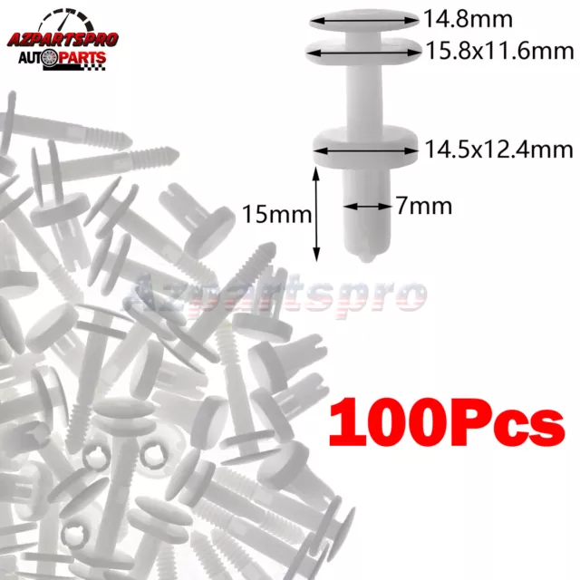 100X DOOR TRIM PANEL PUSH TYPE RETAINER CLIP for 15960325 GM CHEVROLET GMC TRUCK