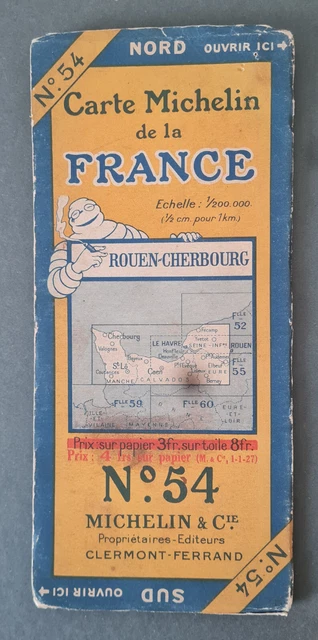 ANCIENNE CARTE ROUTIÈRE Pneu Michelin Verdun-Wissembourg n° 57 EUR 3,00