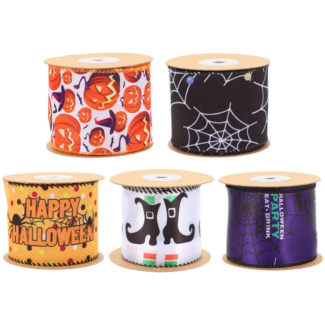 5 Rollen Verpackung Bänder Verpackung Band Handwerk Dekorative Grosgrain Bänder
