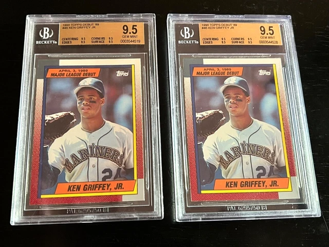 1990 Top Debut #46 Ken Griffey Jr Rookie Beckett Bgs 9.5 Gem Mint  (2 Available)