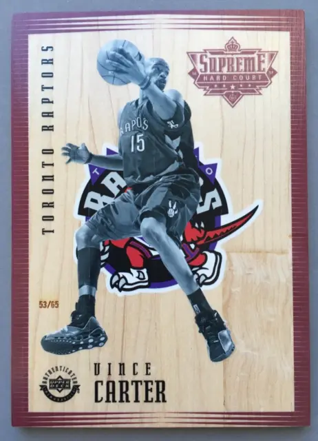 Upper Deck UD Supreme Hard Court Vince Carter B/W Base BW-VC