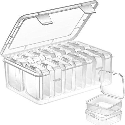 14-Gitter Diamant Malerei Clear Storage Box Nail Art Zubehör Container Case
