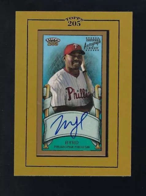 2003 Topps 205 Marlon Byrd Autograph Auto Mine Framed #ta-mb  PWE