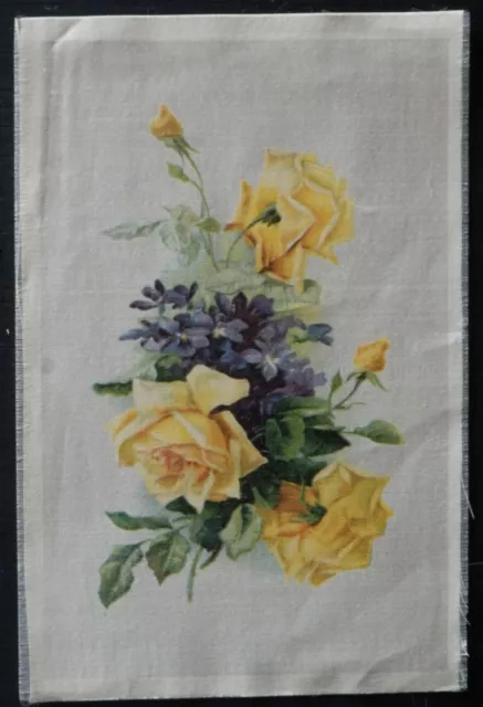 ROSES and VIOLETS 190mm x 130mm Imperial Tobacco PREMIUM SILK 1913