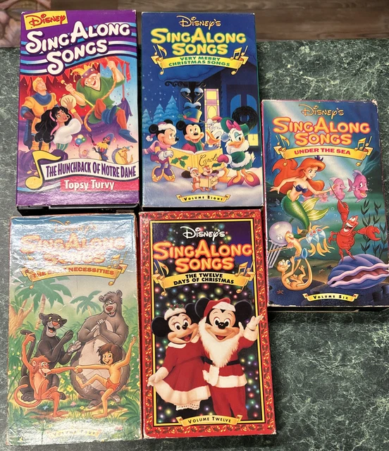 DISNEY SING ALONG songs vhs lot Of 5 $6.80 - PicClick CA