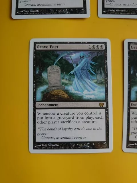 Grave Pact 8th edition rare enchantment Magic the Gathering Card.