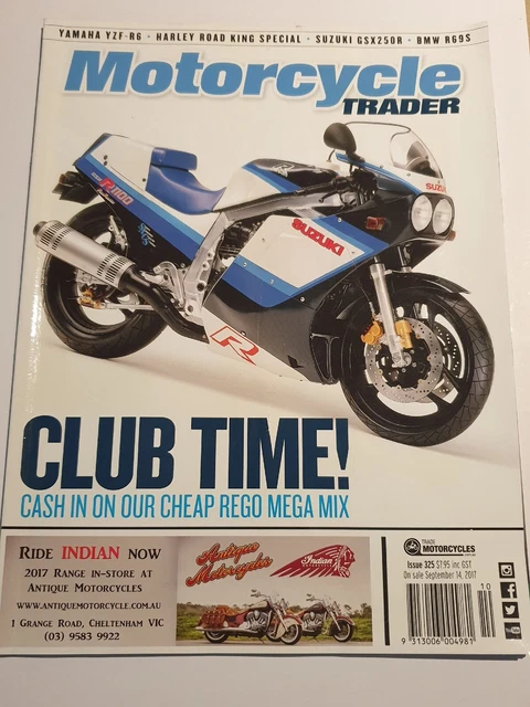 MOTORCYCLE TRADER MAGAZINE September 2019 Yamaha R1 8.95