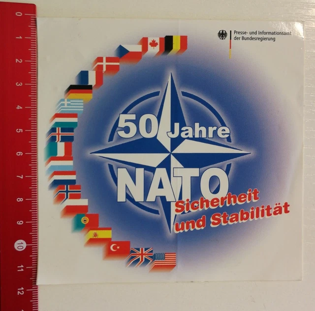 AUFKLEBER/STICKER: 50 JAHRE NATO (290417159) EUR 4,99 - PicClick DE